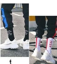 3 Double loaded Xinjiang Quality cotton Men and women High cylinder Chaostocking Sports Sox Korean version Basketball Sox Original Sleeping Couple Skateboard Socks