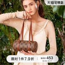 VH bag womens bag 2021 New Classic Retro Boston hand shoulder bag Joker fashion underarm cylinder bag