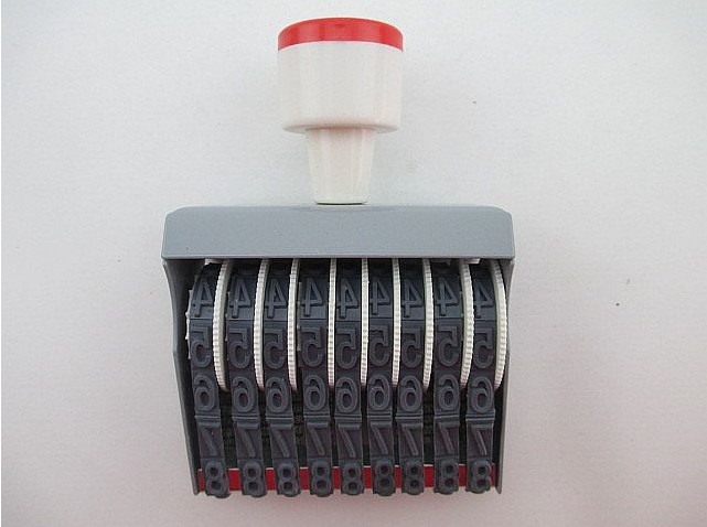 9 digits beating date number printed word high 12MM pure digital adjustable roller belt printed outer case seal number seal