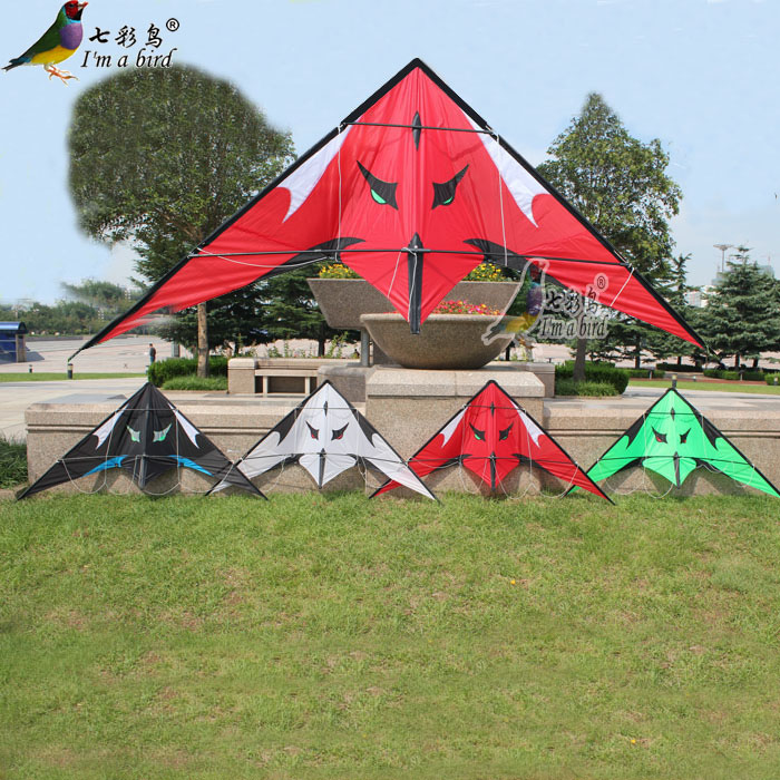 Sea Monster Seven Colorful Bird Kite Two-lane Stunt Kite 180cm Large Size-Taobao
