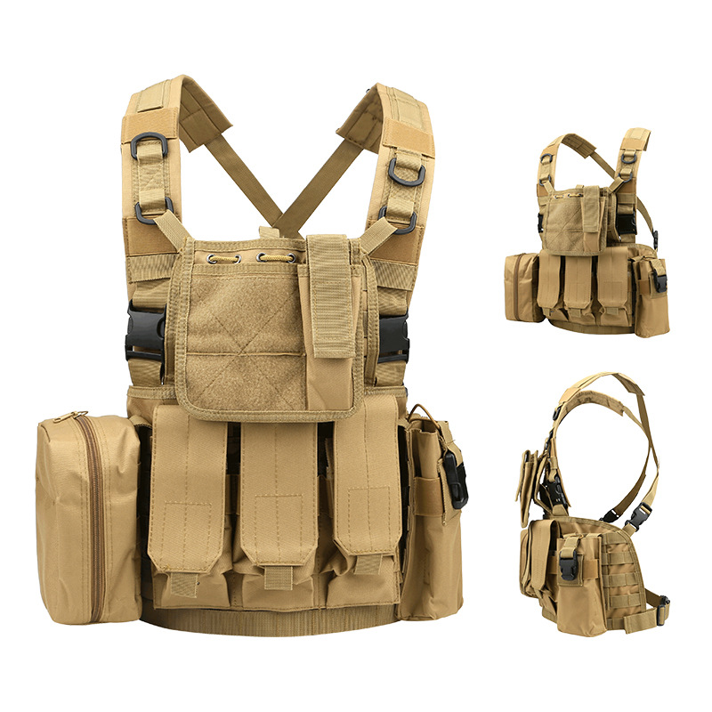 Light Weight Belted Belly Quick Detached Chest Hanging Summer Breathable Versatile Tactical Vest Live-action CS Waistcoat Bulletproof Outfit