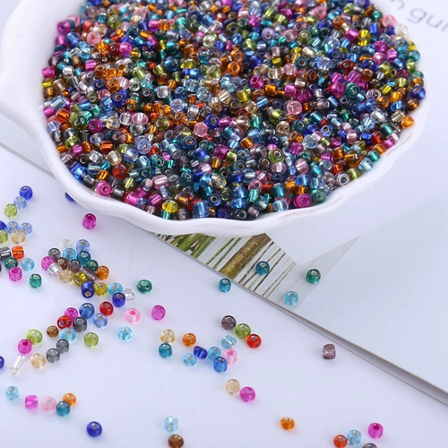 Стеклянный аксессуар ручной работы, прозрачное ожерелье, браслет, аксессуары, 4мм