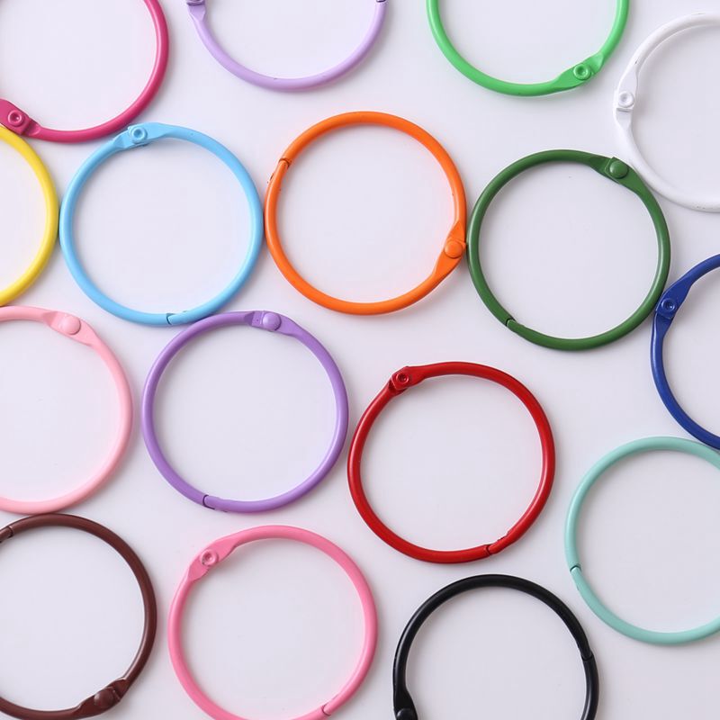 DIY Keychain Car Hanging Connector Ring 45mm Open Ring Metal Painted Colorful Flat Ring Bell Pendant Accessories DIY Keychain Car Hanging Connector Ring 45mm Open Ring Metal Painted Colorful Flat Ring Bell Pendant Accessories