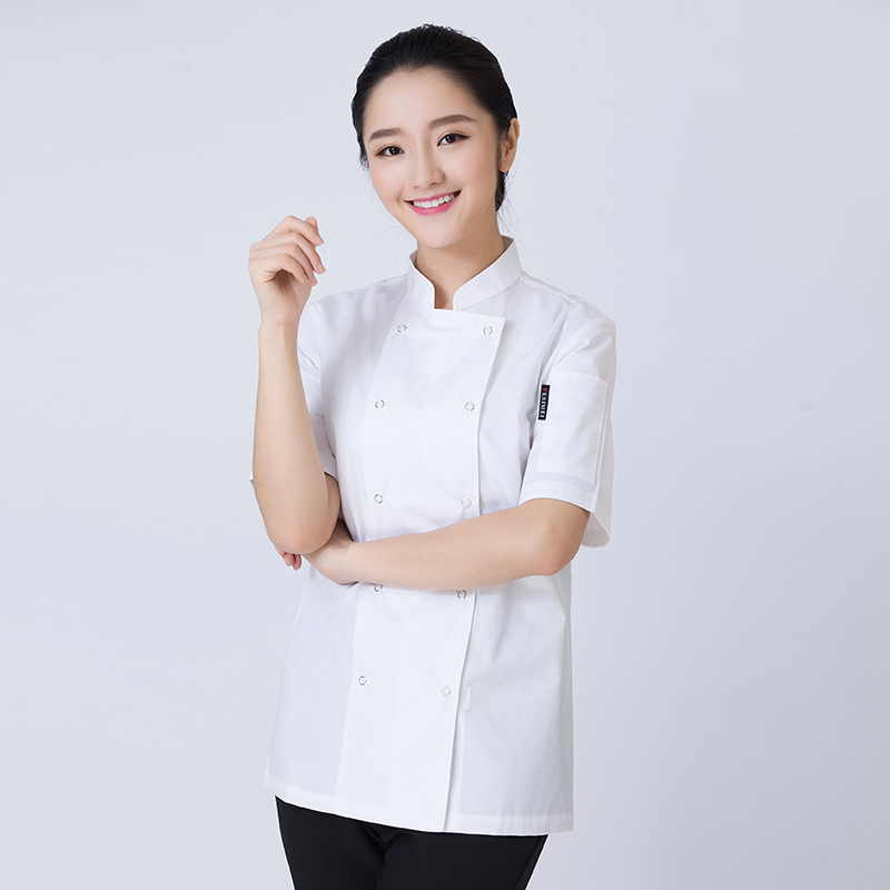 workclothes Chef của ngắn tay quần áo mùa hè đầu bếp bespoke quần áo bếp khách sạn phục vụ đầu bếp sau khi cửa hàng bánh bếp căng tin