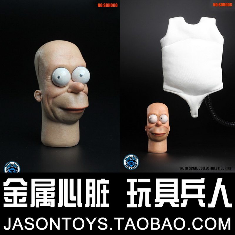 SUPER DUCK SDH008 1 6 Simpsons Cartoon Great Uncle Movable Eyehead Carving Model Spot