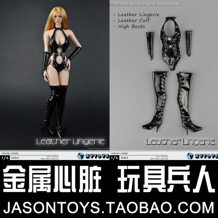 ZYTOYS ZY5009 Scale 1 6 sexy pocket chest leather underwear high boots soldier doll model accessories spot