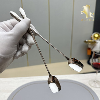 304 stainless steel spoon long handle coffee spoon