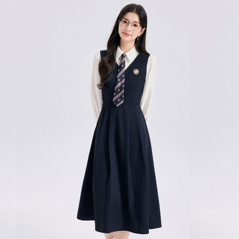 18-Year-Old Coming-Of-Age Ceremony Girl's Dress, Junior High School Student, College Student, Hosting Recitation Speech Contest Costume Dress