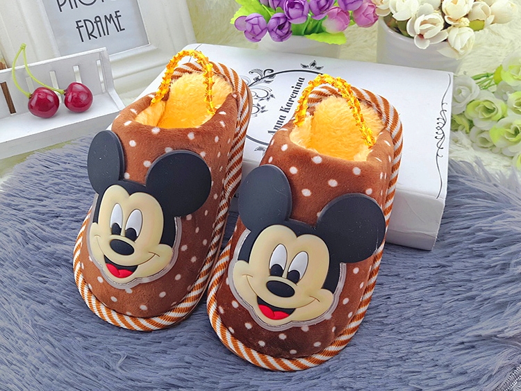 Chaussons enfants en suède pour hiver - semelle caoutchouc - Ref 1015005 Image 33