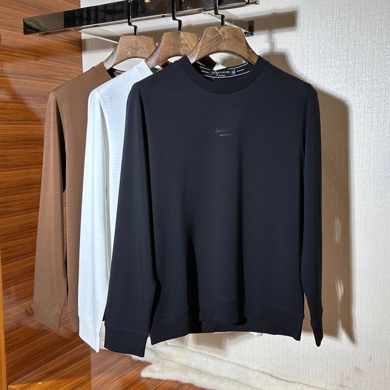 2025 Autumn/Winter Long-Sleeve T-Shirt, Soft and Comfortable, Casual Inner Wear, Versatile Men's Clothing by Gleiroe 2025 Autumn/Winter Long-Sleeve T-Shirt, Soft and Comfortable, Casual Inner Wear, Versatile Men's Clothing by Gleiroe