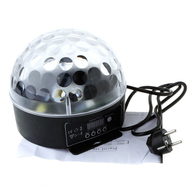 Stage Lights DJ Light Bar Lights LED Spider Web Six Rings Crystal Magic Ball Thunder Spotlight KTV Stage Spin Cool Lights
