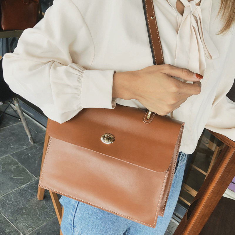 Headlayer Bull Leather Single Shoulder Diagonal Satchel woman 2022 New minimalist fashion Large-capacity single shoulder bag Female Oblique Satchel Bag