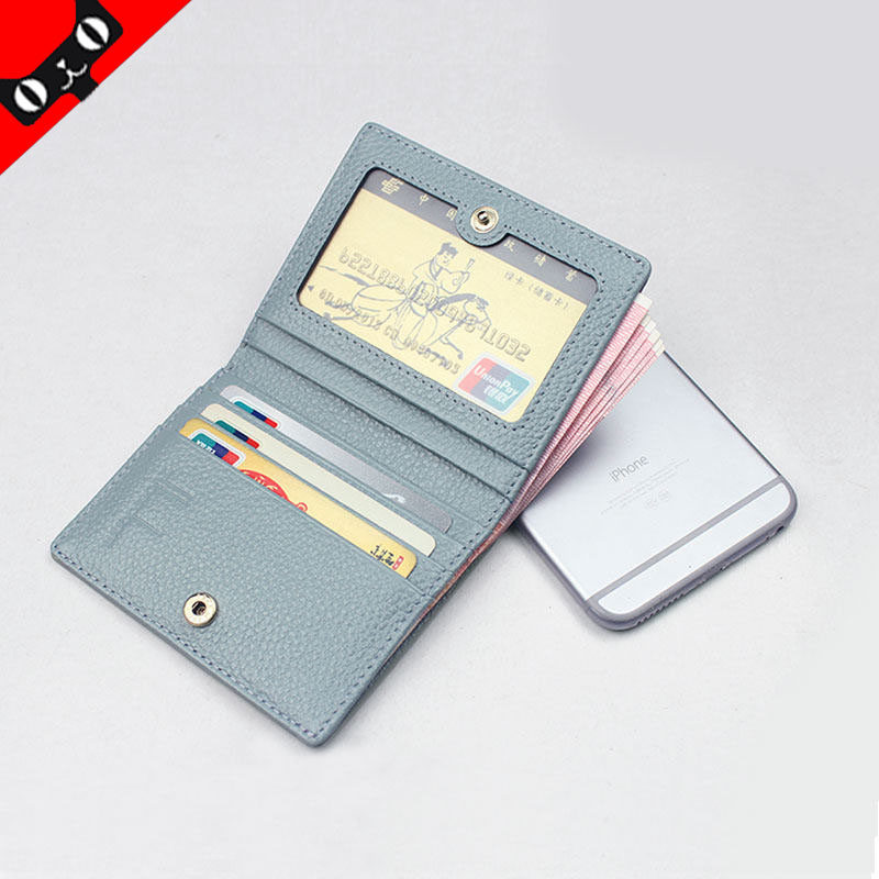 Zoldanie Mini Wallet Woman Ultrathin Wallet Woman Wallet Lady Short of Bull Leather Zero Wallet Woman