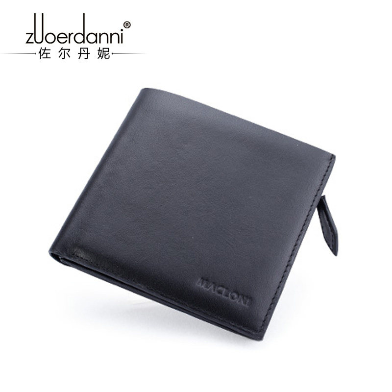 Wallet men's car short driving license first layer cowhide wallet business casual wallet vertical youth men's wallet
