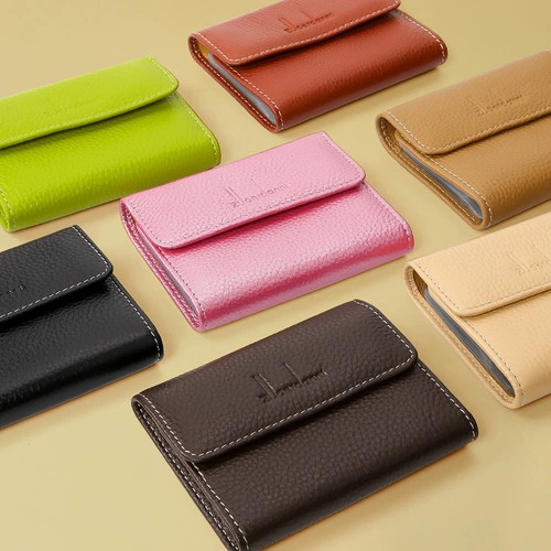 Ультратонкий кожаный картхолдер, сумка через плечо, карточки для визитных карточек, банковская карта