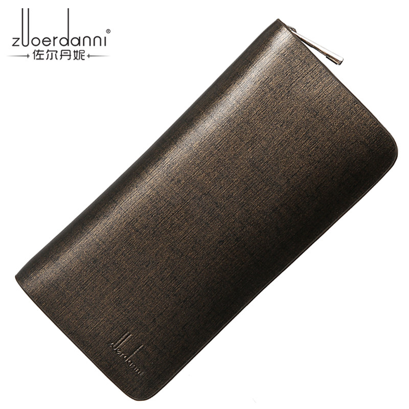 Zoldeni Wallet Men's Fashion Men's Leather Wallet Long Cow Peel Wallet New Wallet