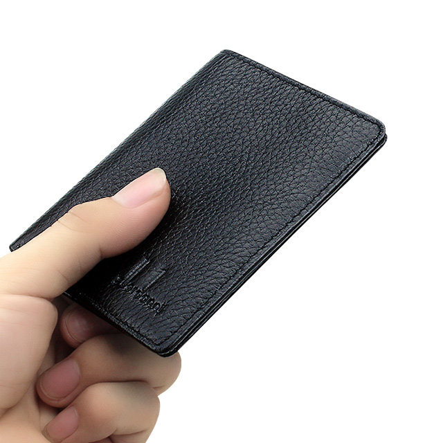 Wallet Male Short Personality Ultra Slim Wallet Head Layer Bull Leather Money Clip Men's Wallet Vertical small money bag Male leather clip