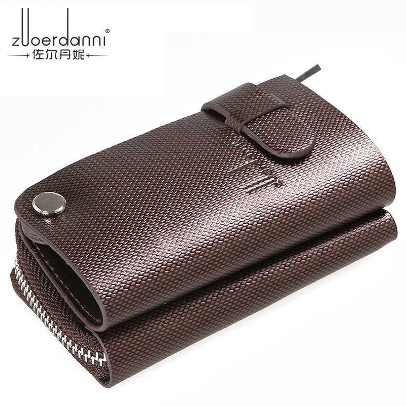 Car Key Bag Men's Waist Hanging Key Bag Men's Large Capacity Korean Version Multifunction Pull Chain Key Bag