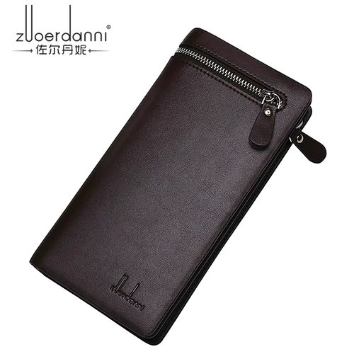 Универсальный бумажник, длинная кожаная сумка для отдыха, картхолдер, длина макси, бизнес-версия