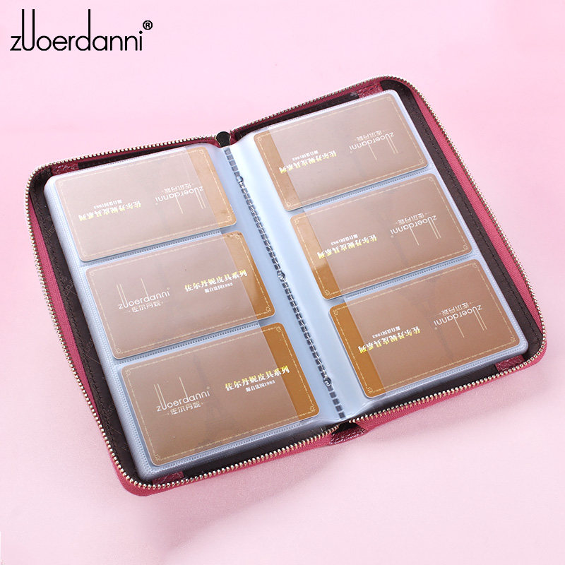 Large capacity new card bag long version multi-blocking cow leather female style card holder card wrapping credit card holder thin card woman