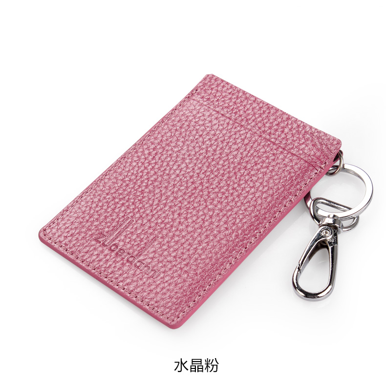Phụ nữ giữ thẻ da lớp đầu tiên 2018 mới mini tiện lợi siêu mỏng gói thẻ ví nữ xu giấy ví đựng card