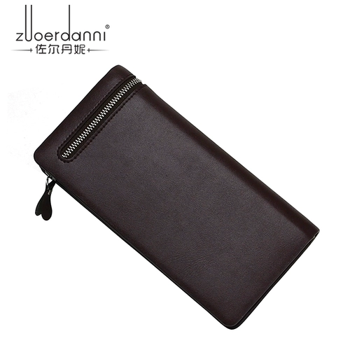 Универсальный бумажник, длинная кожаная сумка для отдыха, картхолдер, длина макси, бизнес-версия