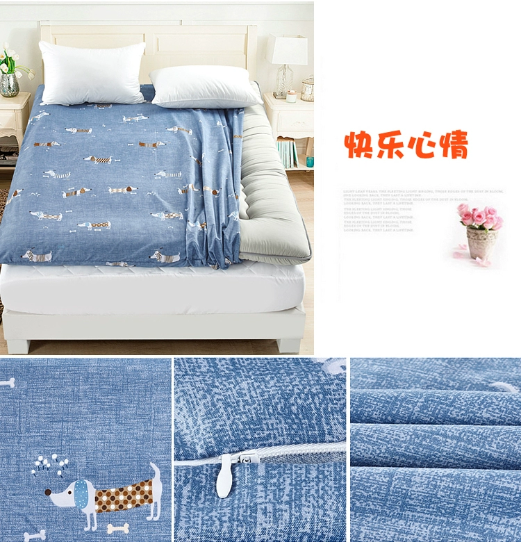 Nệm bọc bảo vệ bao gồm tất cả bao gồm dây kéo bao gồm giường che bụi chống trượt dấu hiệu giường 1,8 m giường đơn 笠 Ga phủ giường Everon
