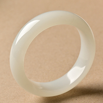 Xinjiang and Tian Yubracelet Maiden Goat Fat White Jade Bracelet Childrens NATURAL REAL JADE WANG Fashion Bracelet