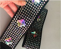Kalan Cui 2018 new girl adult childrens Latin dance clothing accessories stickers diamond waist chain belt