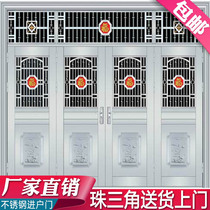 304 Stainless Steel Door Double Door Country Entry Door Home Security Door Entry Door Self-built Villa Door