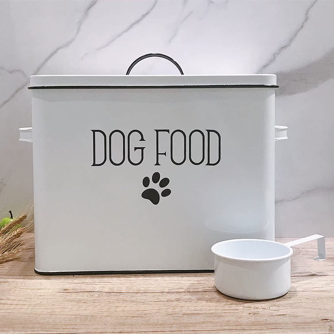 Large Capacity High Face Value Iron Nordic Rice Barrel Pet Cat Litter Freeze-dried Grain Moisture Storage Tank Cat Dog Food Grain Storage Barrel