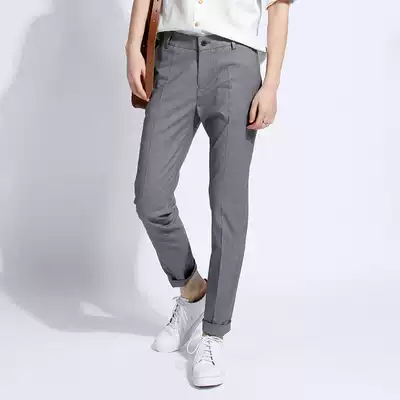 knighttom small foot trousers women's nine-point pants design sense thin les handsome t summer professional suit pants