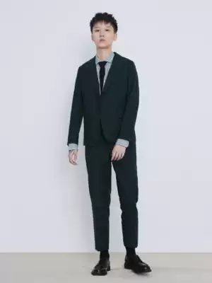 knighttom formal series New G dark green blazer female small man design sense niche suit les