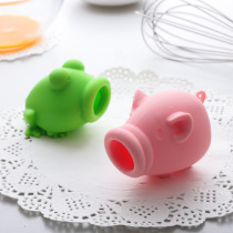 Creative cute frog little powder Pig egg suction machine soft silicone thick egg white egg yolk separator egg liquid filter baking