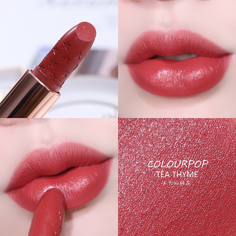 Tea Thyme Spot Colourpop Karaoke Bubble Lux Star Lipstick Son môi mùa xuân cuộn mùa xuân - Son môi black rouge cream matt rouge 2