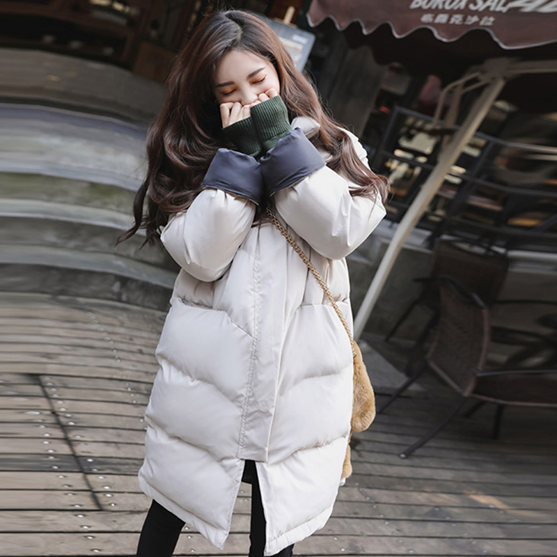 Fairy cotton clothing winter dress 2022 new tide of long - edition blast cotton cotton cotton shape feather cotton jacket
