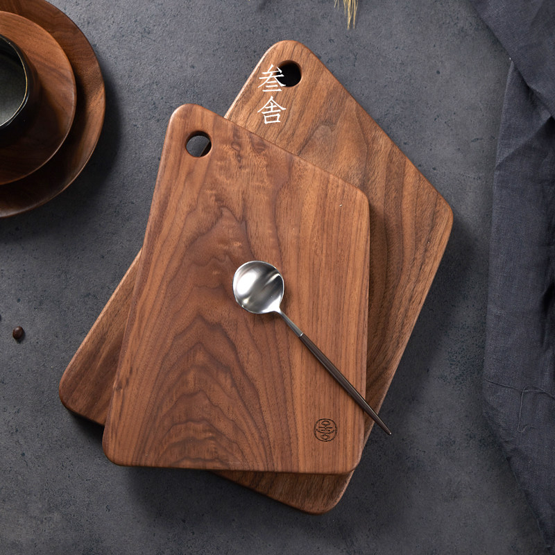 House Bread Chopping Block North American Black Walnuts Wood Day Style Cut Nordic Solid Wood Cut Fruit Chopping Wood Sushi Sushi