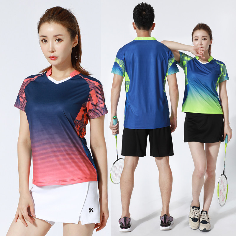 2021 new fashion badminton suit suit men's shorts quick-drying custom tennis table tennis suit women's sports short skirt