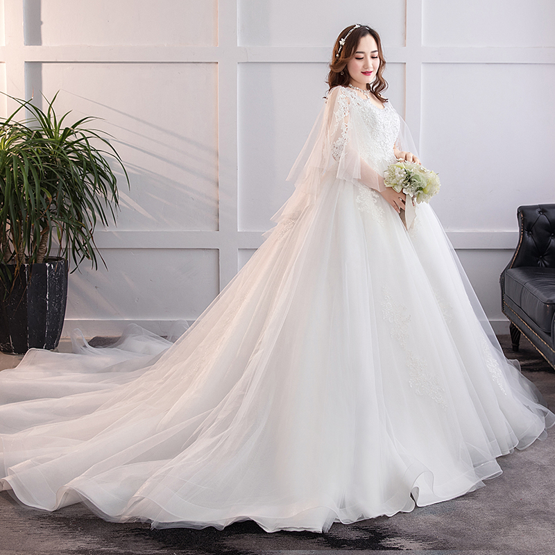 Extra Large 200 Pounds Wedding Dress 2019 New Bride Fat Mm 300