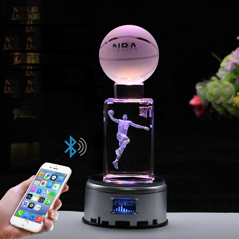 DIY Crystal Lamp Basketball Lamp Nba Star Atmosphere Bedside Table Lamp Kobe Curry Gift Lamp Boys Birthday Gift