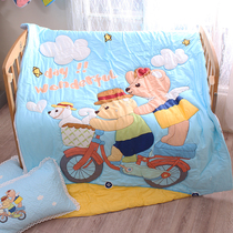 Summer childrens fat quilt pure cotton cartoon air conditioning quilt single summer cool quilt thin quilt cover Class A cotton breathable skin-friendly quilt
