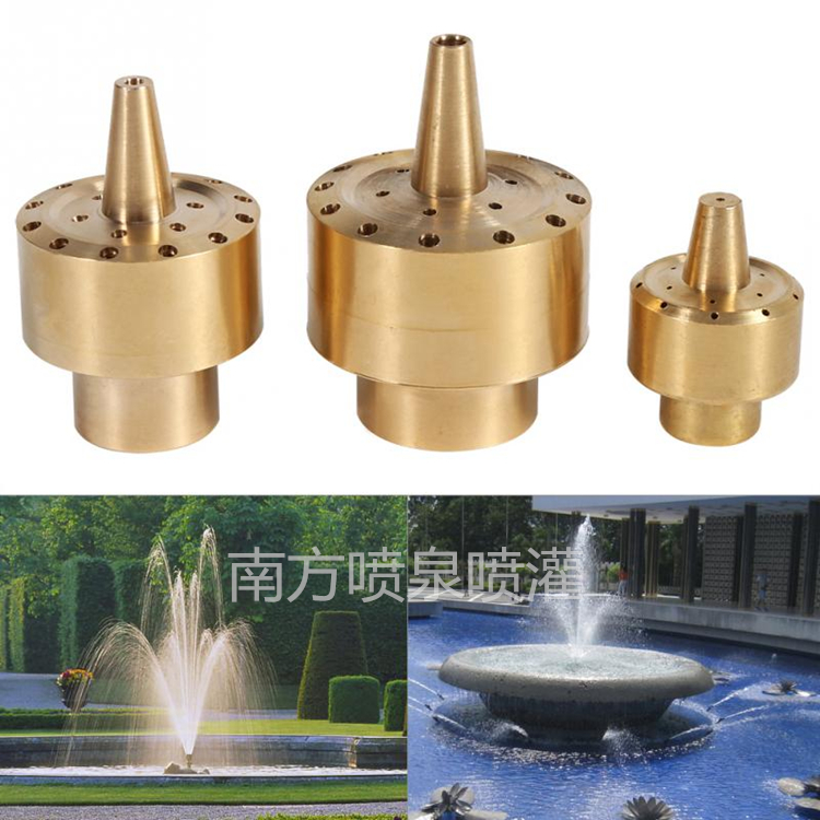 Full copper flower column nozzle layer flower orchid nozzle porous scattering nozzle water landscape pool garden art fountain nozzle