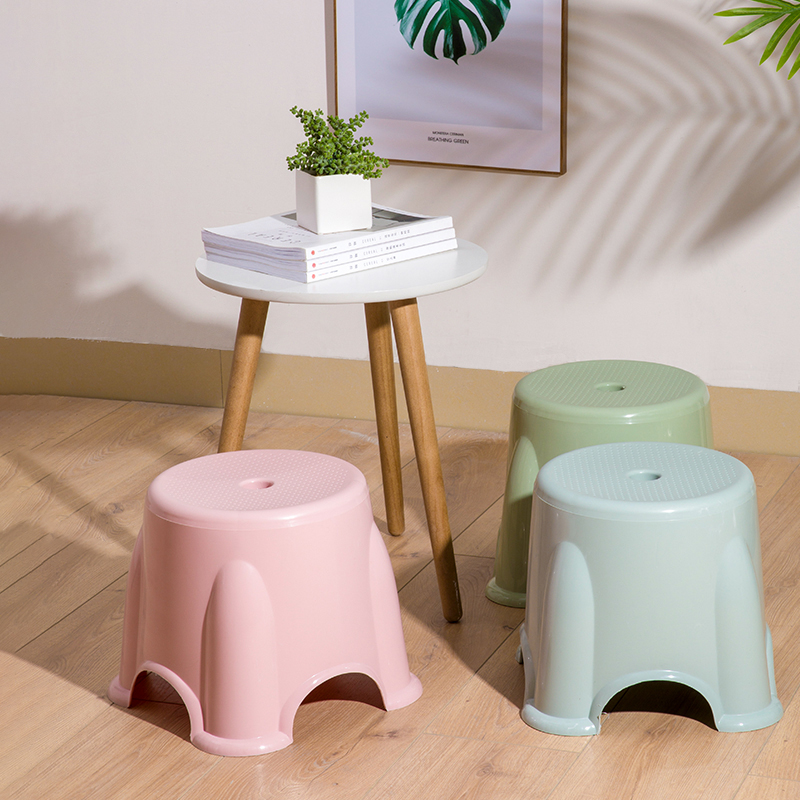 Stool Home Fashion Creative Bench Small Round Stool Sloth People Plastic Adults Cute Living-room Bench Minima Modern Bedroom