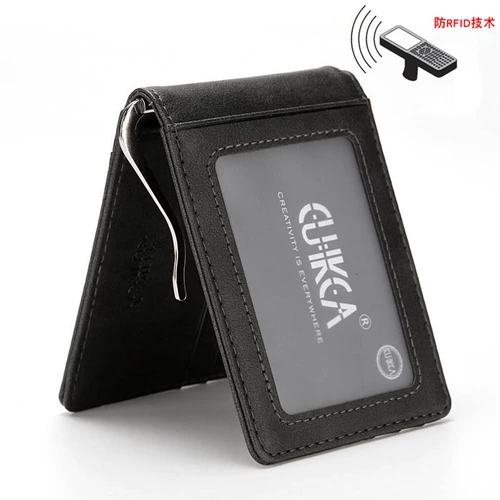 Короткий ультратонкий кошелек, складной бумажник, сумка для отдыха, зажим для денег, в корейском стиле