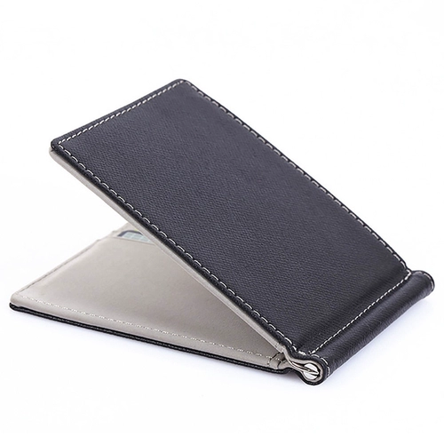 Ультратонкий бумажник, мужской короткий кошелек, зажим для денег, универсальный золотой зажим