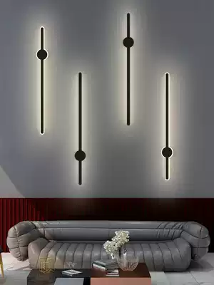 Nordic minimalist creative personality long wall lamp Modern minimalist living room aisle Bedroom background wall lamp Bed head wall lamp