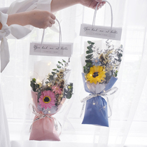 ins Fengsen sunflower forget-me-not dry bouquet gifts to send girlfriends surprise gifts graduation photo
