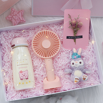 Shake sound summer cool star Dew gift box Cup electric fan bubble machine practical exquisite gift to girlfriend