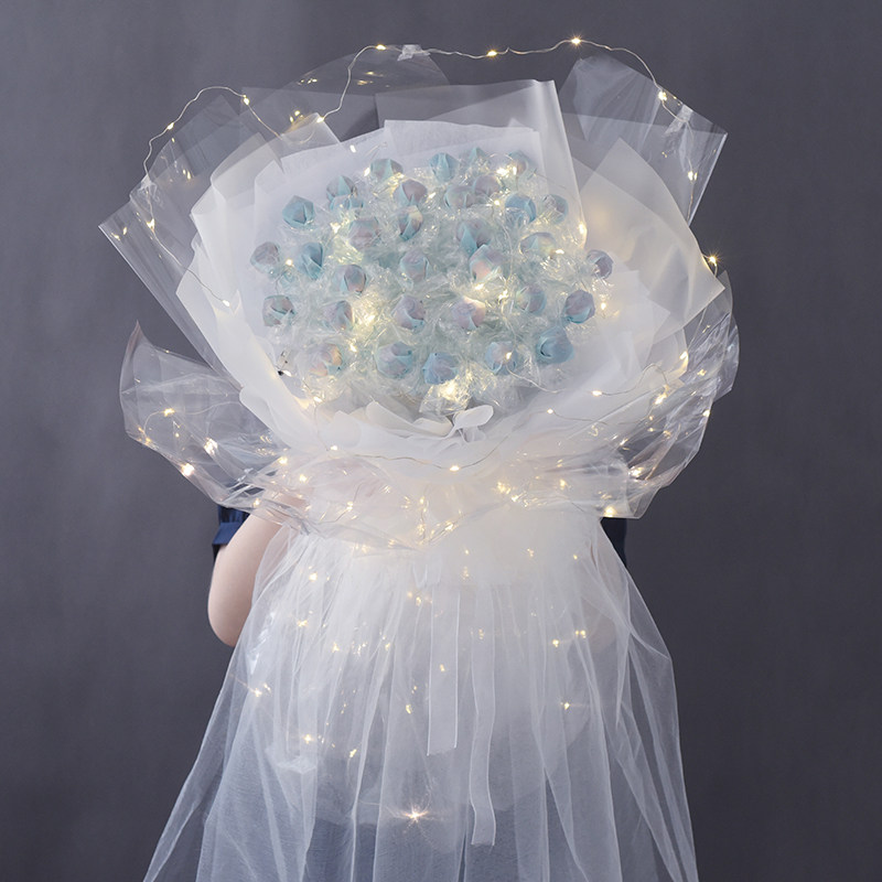 Creative Transparency Lollipop Candy Snacks Candy Bouquet Hands Touts Practical Birthday Gifts Send Bestie Girlfriends Surprise-Taobao