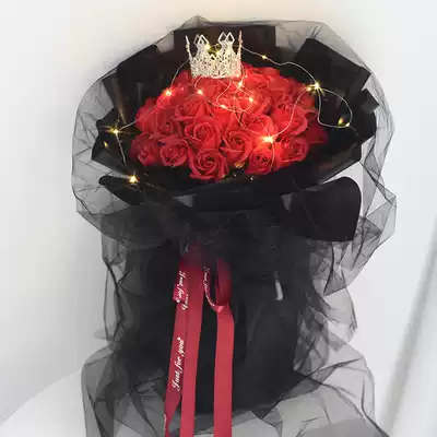 ins Net red gift birthday dried flower soap flower rose big bouquet creative Valentine's Day gift girl to send girlfriends